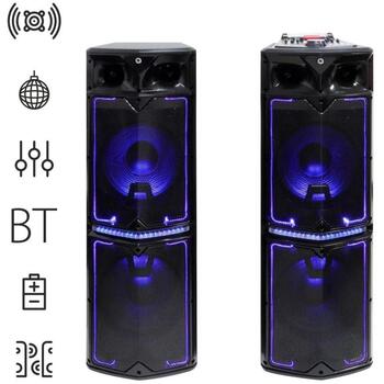 Manta Беспроводная колонка SPK1201X500D, 500 Вт, Bluetooth 5.0, AUX, USB, SD карта, диапазон частот 40-20000 Гц (SPK1201X500D)