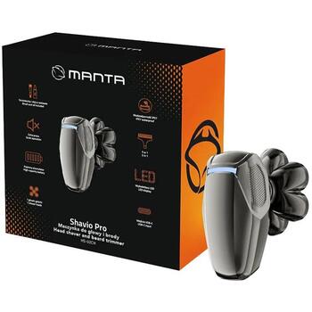 Manta Trimmeris HS-02CH, 3-7mm, IPX7, 5 uzgaļi, USB-C uzlāde, akumulatora darbības laiks 90 min (HS-02CH)