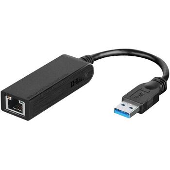 D-Link USB 3.0 Gigabit Ethernet адаптер DUB-1312, 1 Gbps, USB 3.0, Gigabit Ethernet (DUB-1312)