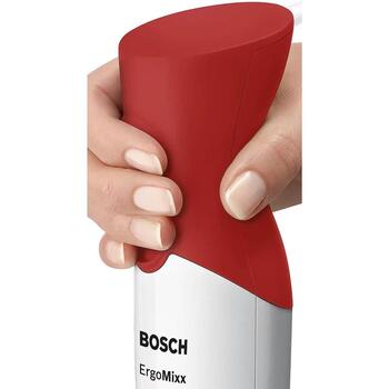 Bosch Ручной блендер MSM 64010, 450 W, 1.4 m, 0.9 kg, 2 скорости, Турбо режим, Белый, Красный (MSM64010)