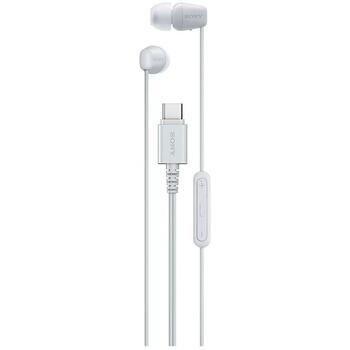 Sony Наушники IER-EX15C Код IEREX15CW.CE7, 1.2m, USB-C, 3 пары насадок, микрофон (IEREX15CW.CE7)