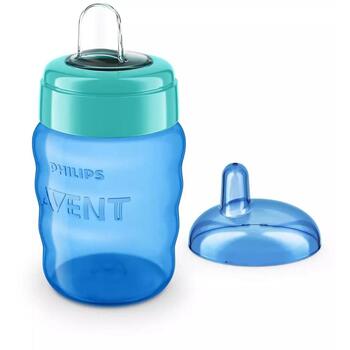 Philips Avent Easy Sip учебная чашка SCF553/05, 260мл, 9м+, силиконовый носик, синяя (SCF553/05)