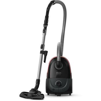 Philips цилиндрический пылесос XD5123/10, 900 W, 4 L, HEPA фильтр, 77 дБ, S-bag, 6 м шнур, TriActive насадка, моющийся фильтр (XD5123/10)