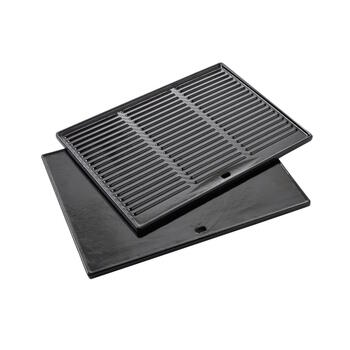 Barbecook Grilēšanas plāksne BC-ACC-7126, 43 x 35 x 2 cm, emaljēts čuguns, melna (BC-ACC-7126)