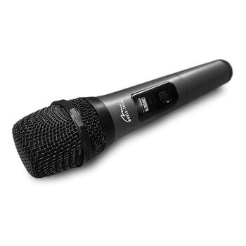 Media-Tech Беспроводной микрофон MT398, 20м, 2.4GHz, 3.5mm, 6.3mm, AA батареи, USB-C зарядка, ЖК-дисплей (MT398)