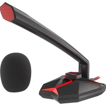 Genesis Spēļu mikrofons Radium 200 NGM-1392, 1.5m, 30dB, USB Type-A, kapacitatīvs, sarkans LED apgaismojums (NGM-1392)