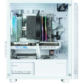 Zalman T4 Plus White Mini Tower Корпус ZM-T4 PLUS WHITE, 385x208x425mm, 3.9kg, mATX/Mini-ITX, 4xPCI, 1x120mm ARGB вентилятор (ZM-T4 PLUS WHITE)