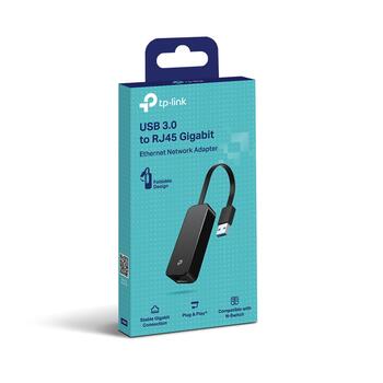 TP-Link UE306 USB 3.0 Gigabit Ethernet адаптер, 1xUSB 3.0, 1xRJ45 10/100/1000Mbps, AX88179, Plug and Play (UE306)