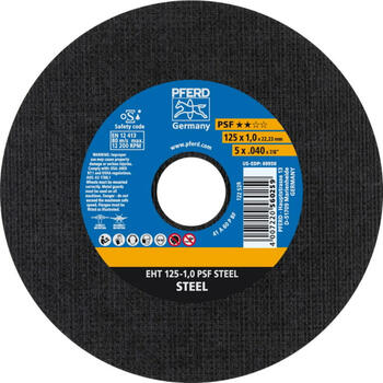 Griezējdisks 125x1.0mm PSF STEEL A60P PS-F; 560259 PFERD (560259)
