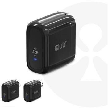 Club3D lādētājs CAC-1905EU 65W, 100-240V, 1x USB Type-C, PD 3.0, OCP, OVP, SCP, OTP, CE, FCC, melns (CAC-1905EU)