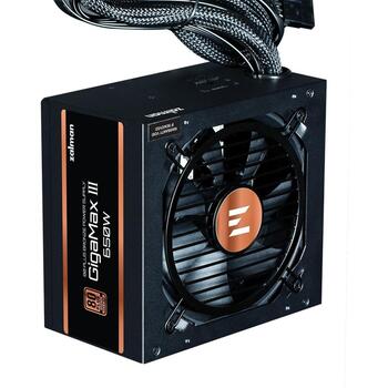 Zalman GigaMax III barošanas bloks ZM650-GV3, 650W, 200-240V, 50/60Hz, 54.16A, 80 PLUS Bronza, daļēji modulārs (ZM650-GV3)