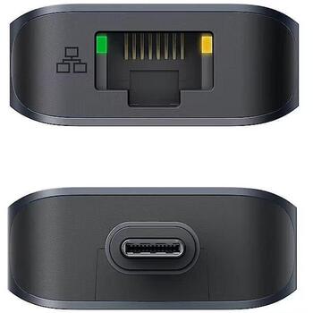 Hyper dokstacija HD4003GL, 7x1, 100W PD, USB-C 3.2 Gen 2, Thunderbolt 3, Thunderbolt 4, HDMI, vidusnakts zila (HD4003GL)