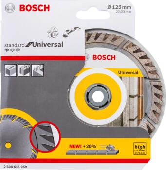 Dimanta grieš. disks * Universal 125x22.23 mm, Mazām leņķa slīpmašīnām PRO MULTI MATERIAL DIMANTA GRIEZĒJDISKS, 2608615059, BOSCH (2608615059)