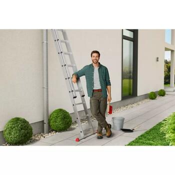 Hailo S80 ProfiStep duo 037215007, 2x15 pakāpieni, 150kg, 840cm, alumīnijs (037215007)