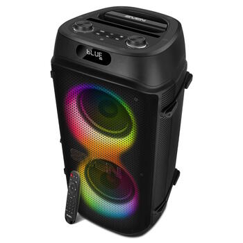 Портативная Bluetooth колонка PS-850 100 W RMS TWS FM USB microSD LED дисплей 8000 mAh Чёрный SV-022679 SVEN (SV-022679)