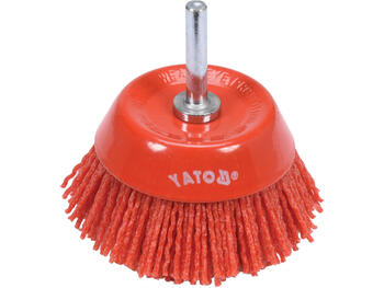 Yato disku birste YT-47782, 75mm, 6mm, 4500 min⁻¹, neilons, priekšēja birste (YT-47782)