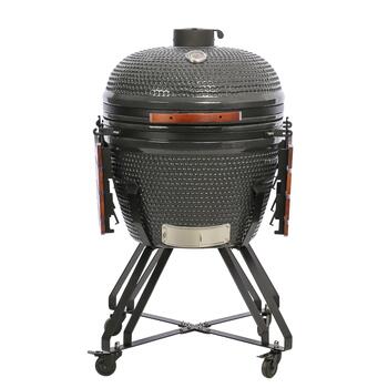 Гриль Kamado керамический угольный 23″ с аксессуарами Kamado Classic 23″ Ø 59.5 см керамический корпус приготовление в двух зонах TBG23GRAY-01 Темно серый TunaBone (TBG23GRAY-01)