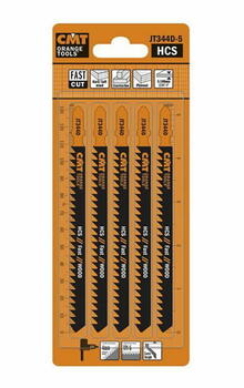 CMT Figūrzāģa asmens JT344D-5, 110mm, 132mm, 6 TPI, 4mm, HCS, kokam, 5 gab. (JT344D-5)