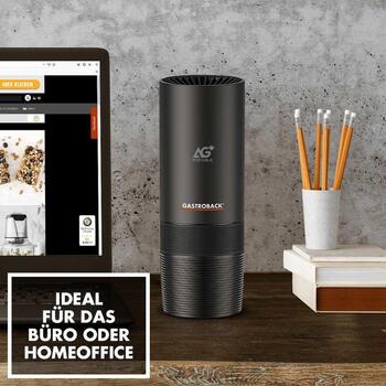 Gastroback 20101 Очиститель воздуха AG+ AirProtect Portable, 25 м³/ч, 7 м², 3 скорости, 30 дБ, 3 Вт, 5 В, ионизация (20101)