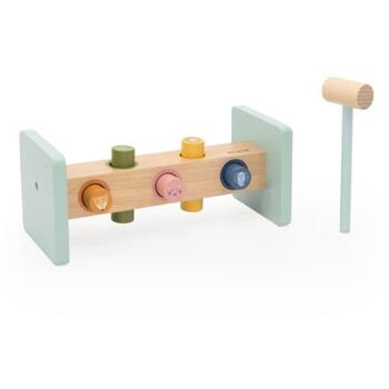 Trixie деревянная игрушка-стучалка с молотком 36-269, 24x10x10 см, 18m+, FSC MDF, бук (36-269)