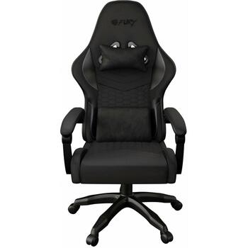 Genesis spēļu krēsls Shinai S4 NFF-2363, melns, ekrādāda, audums, neilons, regulējams augstums, regulējami roku balsti (NFF-2363)