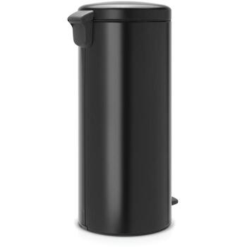 Brabantia NewIcon 114540 мусорное ведро с педалью, 30 л, нержавеющая сталь, матовый черный (114540)
