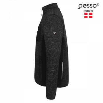 Pesso Florence jaka, FLORENCE_P-XL, pelēka/melna, XL, 100% poliesters, 300 g/m², rāvējslēdzējs (FLORENCE_P-XL)