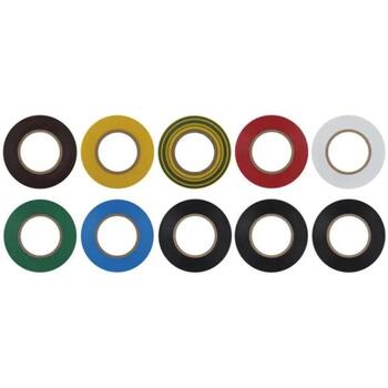 Emos PVC изоляционная лента F61999, 20 м, 19 мм, 10 шт., Устойчивость к УФ, водоотталкивающая, изоляция кабеля (F61999)