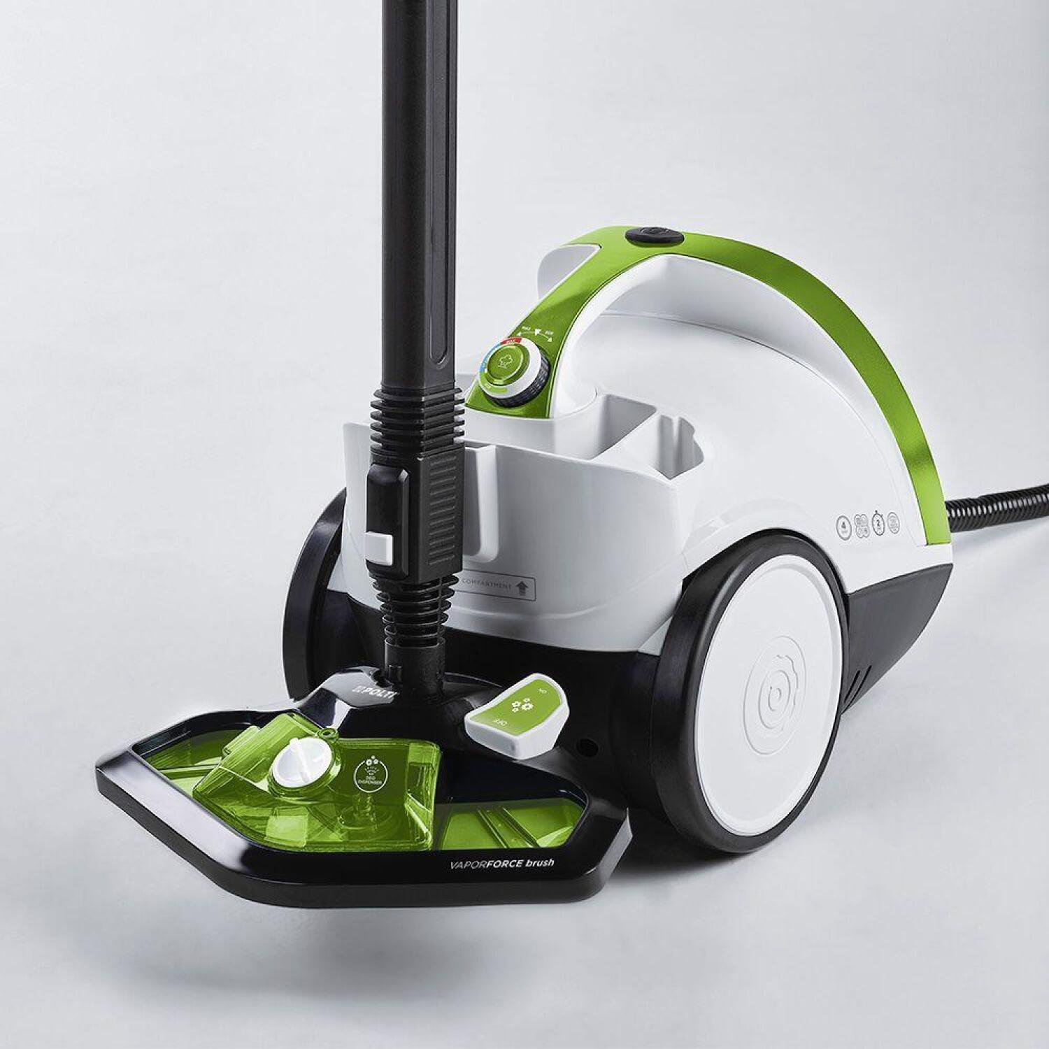 Polti tvaika tīrītājs PTEU0317 Smart 110 Eco, 1500W, 4bar, 2L, 110g/min, 120s, ECO funkcija, VaporForce birste (PTEU0317)