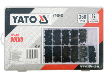 Yato stiprinājumu komplekts Volvo YT-06655, 350 gab, 12 veidi, automašīnu klipsi (YT-06655)