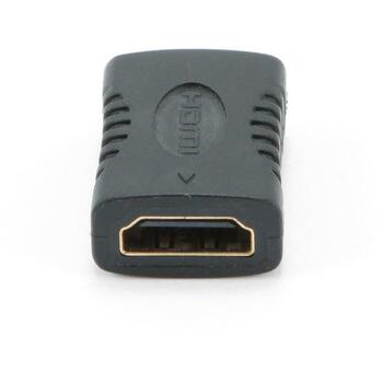 Gembird adapteris A-HDMI-FF 29 x 24 x 12mm, 0.01kg, savieno divus HDMI kabelus, maina vīriešu spraudni uz sieviešu kontaktligzdu (A-HDMI-FF)