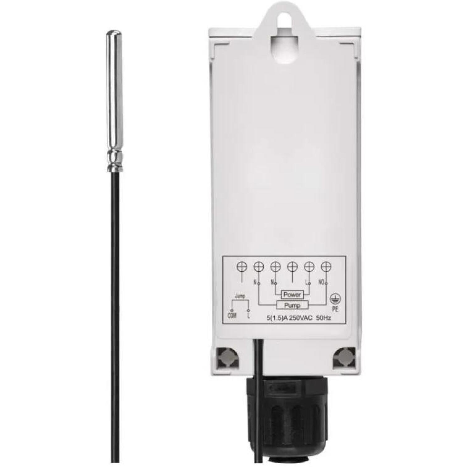 Emos Капиллярный термостат P5684, 230V AC, 50Hz, 0,9m капиллярный датчик, ручной, белый (P5684)