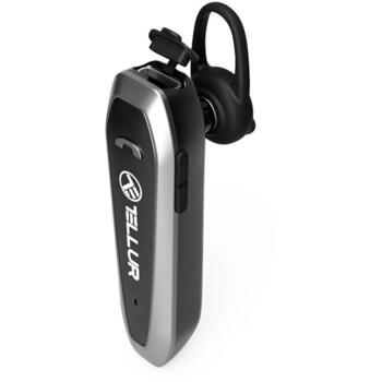 Tellur austiņas Vox 100 TLL511531, 12.3g, melna, bezvadu, 20Hz-20KHz, 32Ω, A2DP, AVRCP, HFP, trokšņu slāpēšana, iebūvēts mikrofons (TLL511531)