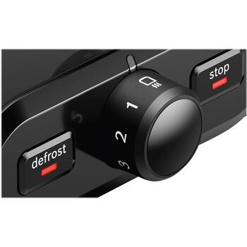 Bosch Maizīšu sildītājs TAT4P420, 970 W, 2 slots, nerūsējošais tērauds/melns, automātiska izslēgšanās, augsts pacēlums (TAT4P420)