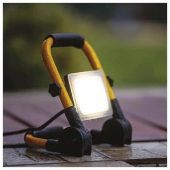 Emos LED прожектор ILIO ZS3322, 21 Вт, 1900 лм, IP44, 4000 K, 110°, алюминий, пластик, 1,5 м (ZS3322)