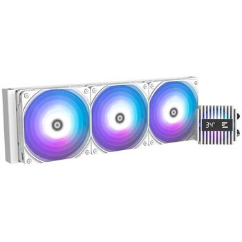 Zalman šķidruma CPU dzesētājs ALPHA2 V2 A36 WHITE, 360mm, ARGB, 3300 apgr./min, 800-2000 apgr./min, 29.7 dBA, 2.01 mmH2O (ALPHA2 V2 A36 WHITE)