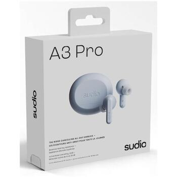 Sudio Наушники A3 Pro A3PROBLU, Bluetooth 5.4, 10 мм, 32 Ом, 107 дБ, 10 м, 5 ч, синий, шумоподавление, микрофон (A3PROBLU)