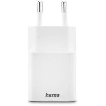 Hama 00201992 ātrais lādētājs, 30W, balts, 100-240V, 50/60Hz, USB-C PD 3.0, USB-A QC 2.0/3.0, 2 ierīces (00201992)
