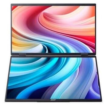 Acer LCD монитор PD163QT, 39.6 см, 1920 x 1080 пикселей, 8 мс, 2 Вт, USB Type-C, 2 USB, 1 HDMI, VESA 75 x 75 мм (UM.ZP3EE.011)