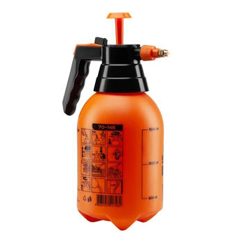 Kompakts rokas pneimatiskais dārza smidzinātājs – fumigators 1.5 L 2.5–3 bar regulējama metāla sprausla HDPE korpuss 2.5–3 m 70-146 Polax (70-146)