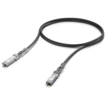 Ubiquiti Оптический кабель SFP+, UACC-DAC-SFP10-1M, 1м, 10 Гбит/с, черный, мужские разъемы (UACC-DAC-SFP10-1M)