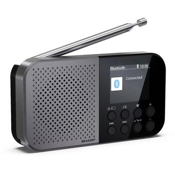 Sharp OSAKA карманное/портативное цифровое радио DR-P520(GY), 5,08 см, 12 ч, Bluetooth 5.3, DAB/DAB+/FM (DR-P520(GY))