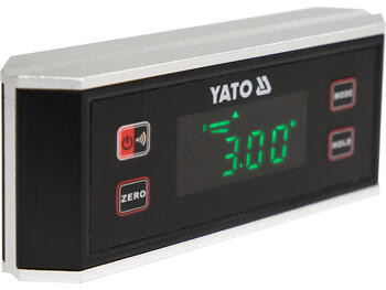 Yato YT-30395 Цифровой уровень 150мм, LED, магниты, 360°, ±0.1°, ЖК-дисплей, звуковой сигнал, автоотключение (YT-30395)