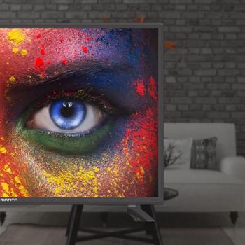 Manta televizors 43LUN120D, 43 collas, 3840x2160 UHD, 210 cd/m², 2x8W, DVB-C/T2 H.265 HEVC, 3D trokšņu samazināšana, VESA 200x200 (43LUN120D)