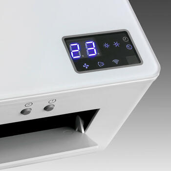 Sienas PTC sildītājs telpu papildu apsildei 2000W 2 režīmi WiFi taimeris termostats Wall Designheat 2000 342178 Eurom (342178)