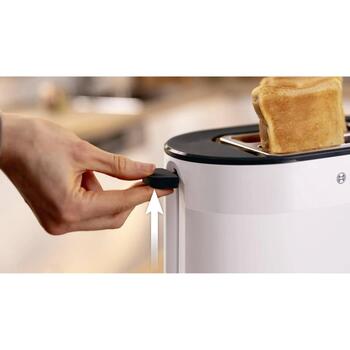Bosch Tosteris TAT2M121, 950 W, 2, balta, plastmasa, atkausēšana, augstais pacēlums, automātiskā izslēgšanās (TAT2M121)