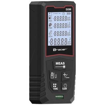 Tracer Лазерный дальномер TRANRZ47683, 0.05-50m, ±2mm, 50 измерений, расчет расстояния/объема/периметра/площади (TRANRZ47683)