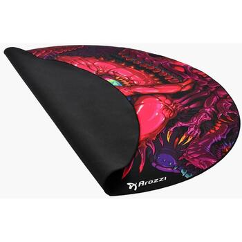 Arozzi Zona Round Floor Pad AZ-ZONA-PAD-CHAOS, 121см, 3мм, микрофибра, нескользящий, для офиса (AZ-ZONA-PAD-CHAOS)