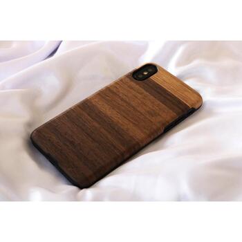 Man&Wood Чехол для смартфона M8012B, 5.8'', коричневый, натуральное дерево, поликарбонат, совместим с Apple iPhone XS/X (M8012B)