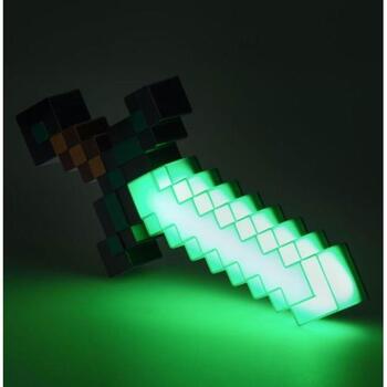 Paladone Minecraft алмазный меч свет PP12711MCF, 40см, синий, LED, настольный/настенный, официально лицензированный (PP12711MCF)